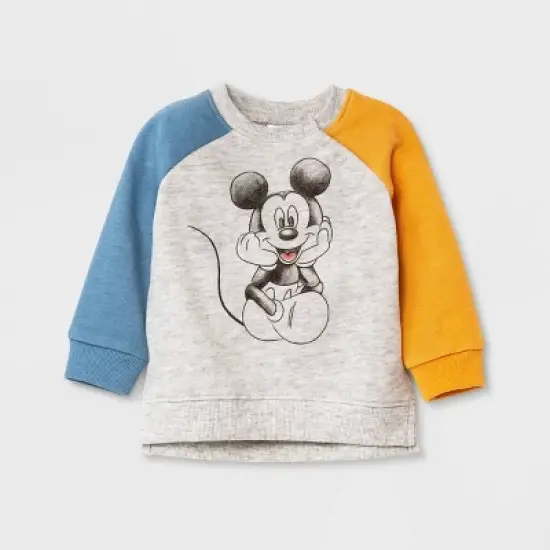 Baby Boys' Disney Mickey Mouse & Friends Top and Bottom Set - Gray image {2}
