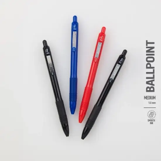 Zebra Z-Grip Recycled Retractable Ballpoint Pen Medium Point 1.0mm Blue Ink 48/Pack (20428) image {3}