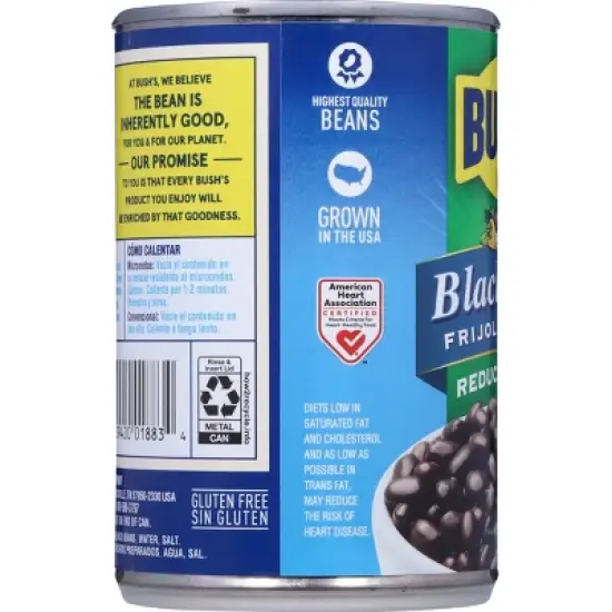 Bush's Reduced Sodium Black Beans - 15oz image {3}