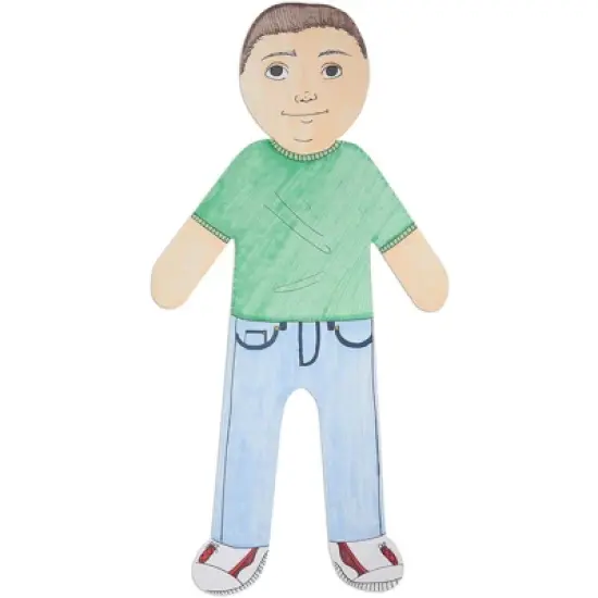 Bright Creations 24-Pack Large Paper People Cutouts for Arts and Crafts, Self Portraits (17.5 x 35 in) image {4}