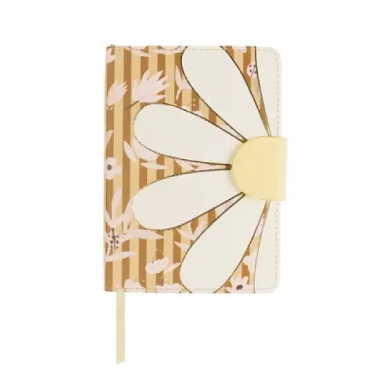 FRINGE Faux Leather Wrapped Flex Cover Journal Daisy Pop image {3}