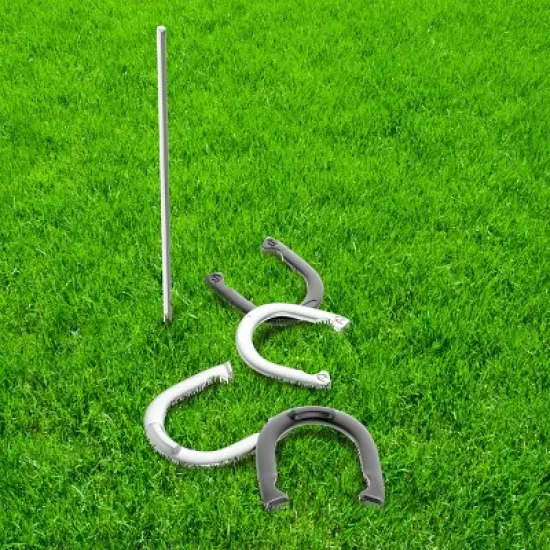 Toy Time Portable Horseshoes Lawn Game Set With Carrying Bag image {5}