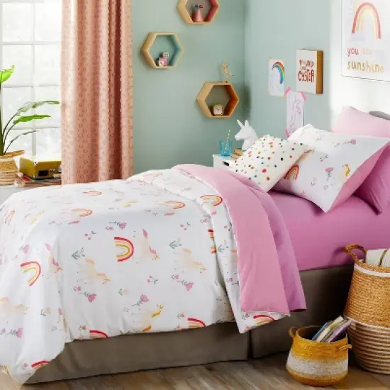 Kids' Duvet Unicorn Cover - Pillowfort&trade; image {1}