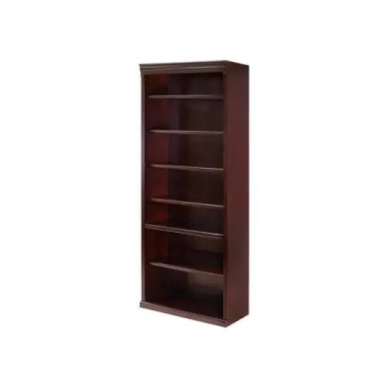84" Huntington Club Wood Bookcase Cherry - Martin Furniture image {4}