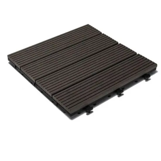 Courtyard Casual WPC Gray Deck Tile, 9 pc Set image {2}