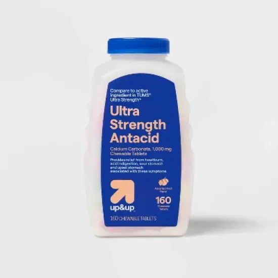 Ultra Strength Antacid Assorted Fruit Chewable Tablets - 160ct - up&up&trade; image {3}