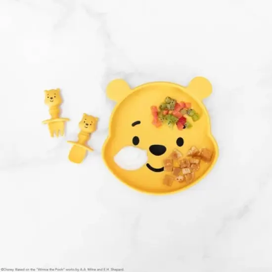 Bumkins Disney Silicone Grip Dish Dining Bowl - Winnie the Pooh image {2}