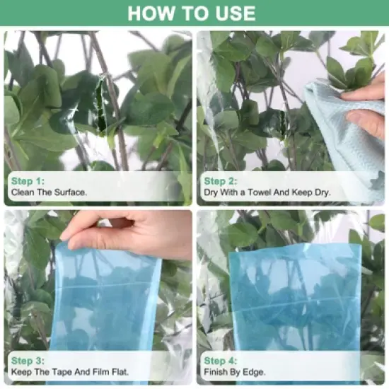 Unique Bargains Polyethylene Repair Greenhouse Plastic Sheeting Tape 3 Pc image {4}