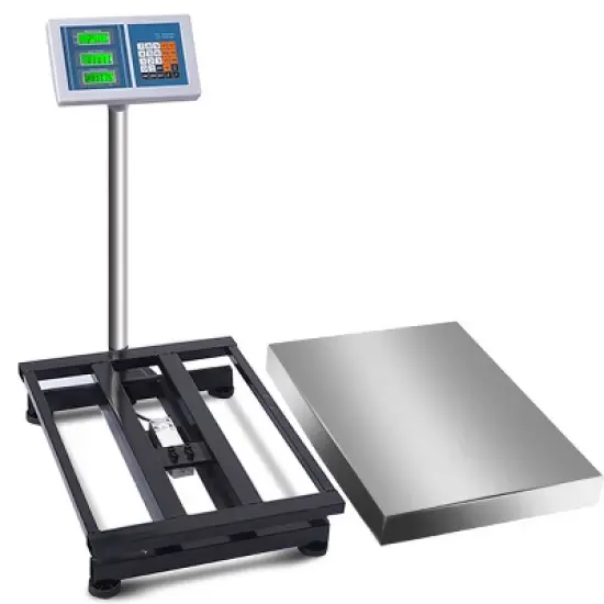 Costway 660lbs Weight Computing Digital Floor Platform Scale Postal Shipping Mailing image {8}