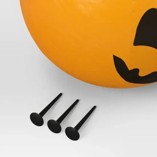 34" Oversized Pumpkins Halloween Decorative Prop Orange - Hyde and EEK! Boutique&trade; image {3}