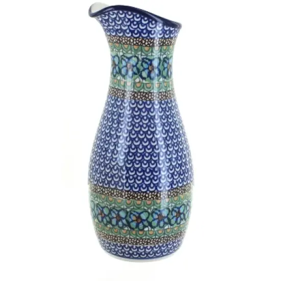 Blue Rose Polish Pottery D18 Ceramika Artystyczna Water Carafe image {8}