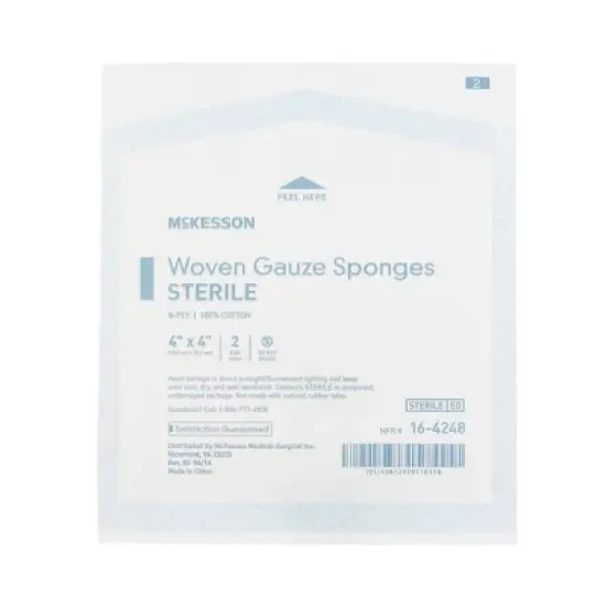 McKesson Woven Gauze Sponges, Sterile, 8-Ply image {3}