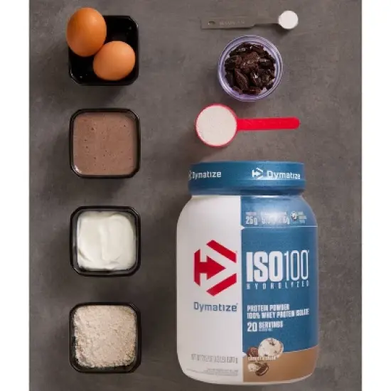 Dymatize 100% Whey Isolate Protein Powder - Cookies & Cream image {1}