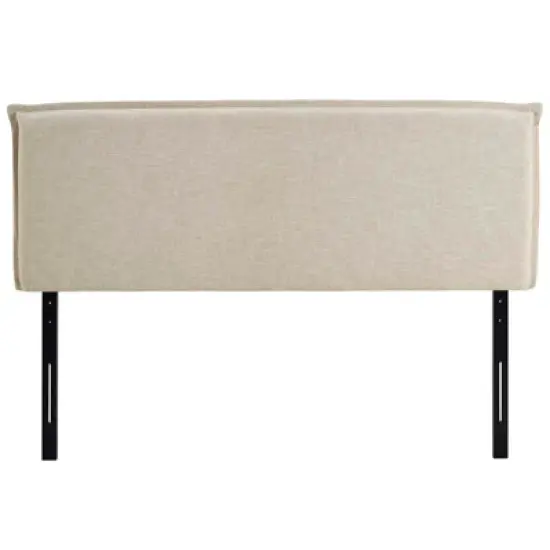 Camille Queen Upholstered Fabric Headboard Beige - Modway image {3}