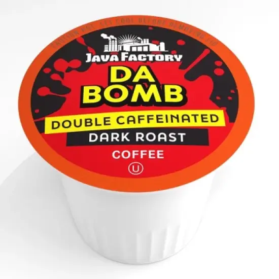 Java Factory Flavored Coffee Pods,Da Bomb Extra Bold Double CAFF,Keurig2.0,80 CT image {1}