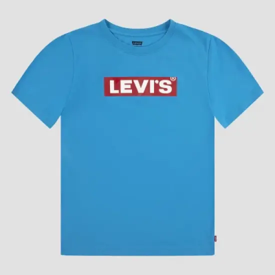 Levi's&reg; Boys' Short Sleeve Box Tab Logo Graphic T-Shirt - Blue image {4}