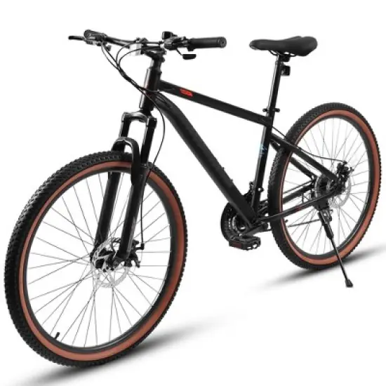 Mountain Bike 24 Inch Wheels, 21-Speed Mens Womens Trail Commuter City Mountain Bike High Carbon Steel Frame Disc Brakes image {5}