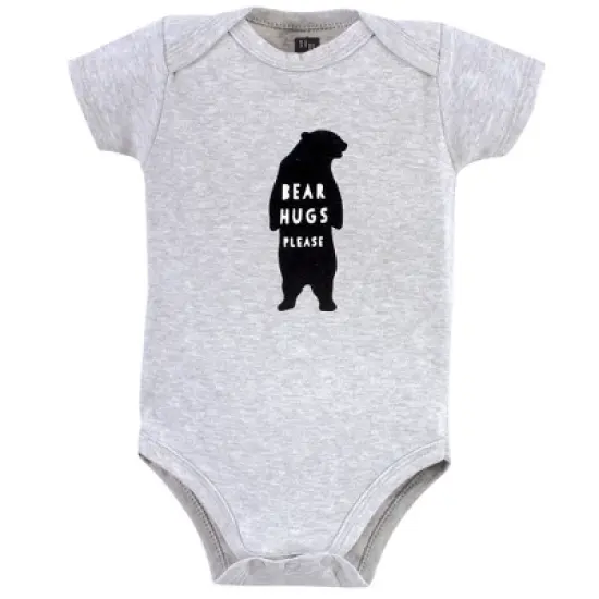 Hudson Baby Cotton Bodysuits 5pk, Baby Bear image {5}