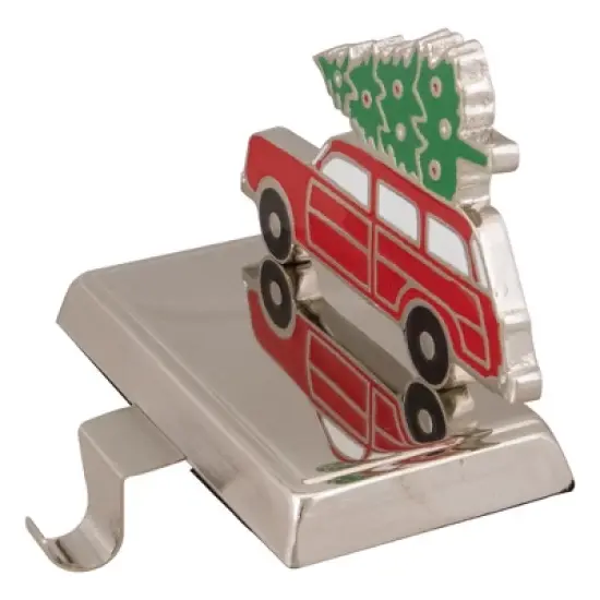 Northlight Vintage Station Wagon Car with Tree Christmas Stocking Holder - 5.25" image {2}