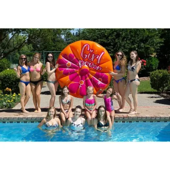 Poolmaster Girl Power Island Inflatable Swimming Pool Float image {3}
