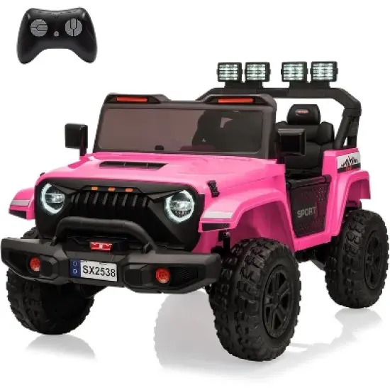 24V Power Wheel 2 Seater Kids Ride On Car,Parent Remote Control,4WD 800W Motor,3 Adjustable Speeds for Ages 3+ image {9}