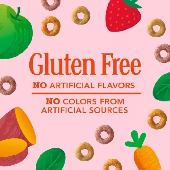Cheerios Gluten Free Veggie Blends Apple Strawberry Breakfast Cereal Pouches - 9.87oz/8ct image {4}