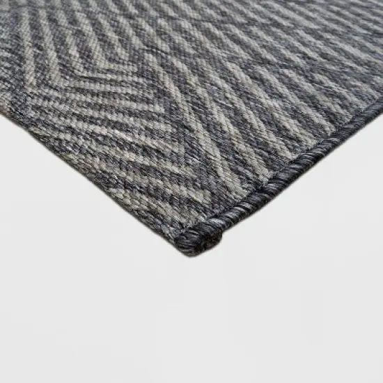 7' x 10' Seagull Stripe Outdoor Rug Gray - Project 62&trade; image {1}