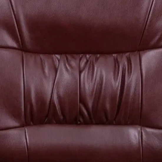 Emma and Oliver LeatherSoft Executive Reception Chair with Powder Coated Frame image {9}