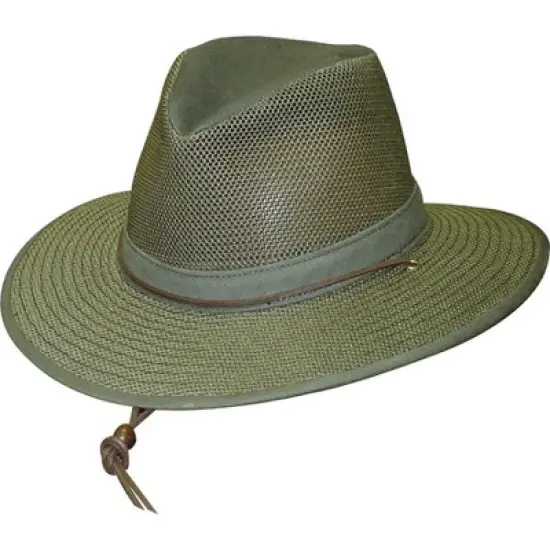 Henschel Men's Polycotton Packable Mesh Breezer Safari Hat image {1}