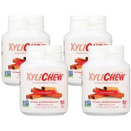 Xylichew Cinnamon Soft Chewing Gum - Case of 4/60 ct image {7}