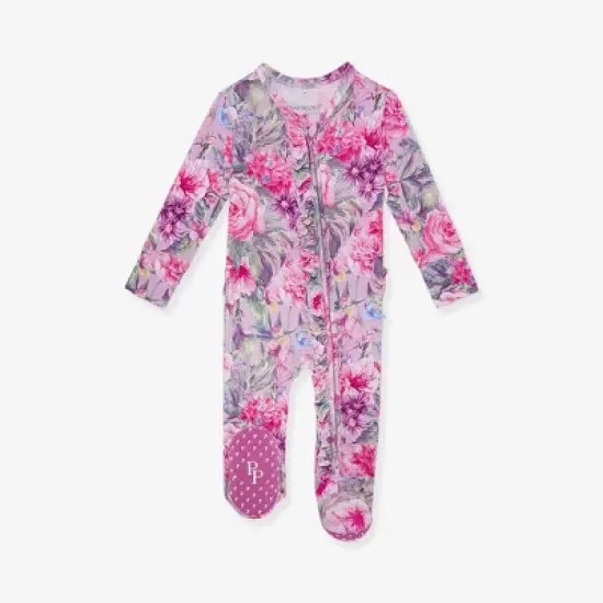 Infant Ellery Footie Ruffled Zippered One Piece - Posh Peanut image {3}