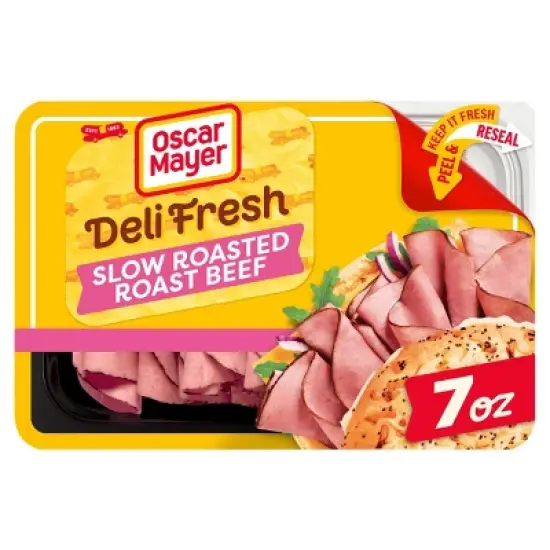 Oscar Mayer Deli Fresh Slow Roasted Roast Beef Sliced Lunch Meat - 7oz image {9}