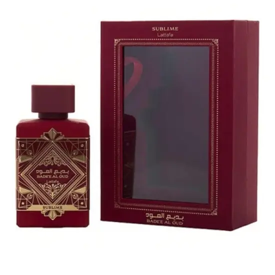 Lattafa Badee Al Oud  By Lattafa Men Litchi, Rose, Apple, Patchouli, Vanilla  Eau De Parfum Spray 3.4 Oz image {1}