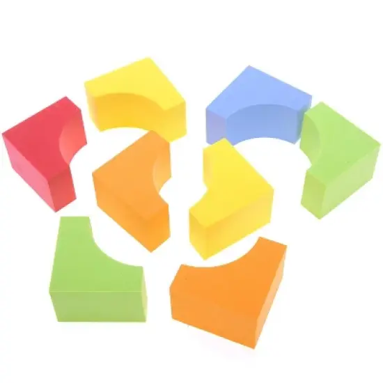 Link Worldwide 131 Piece Foam Building Blocks Creative Educational EVA Foam Bricks Toys Playset  Large, Soft, Stackable Blocks for Toddlers & Kids image {3}