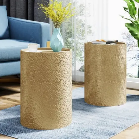 2pk Brookhaven Modern Round Accent Table - Christopher Knight Home image {2}