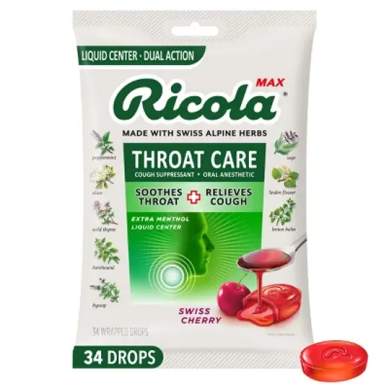 Ricola Max Cough Drops - Cherry - 34ct image {8}