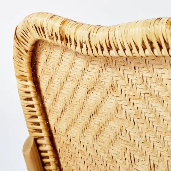 Interlaken Rattan with Woven Seat and Back Dining Chair - Threshold&trade; designed with Studio McGee image {4}