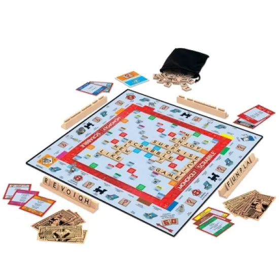 Monopoly Scrabble Board Game image {1}