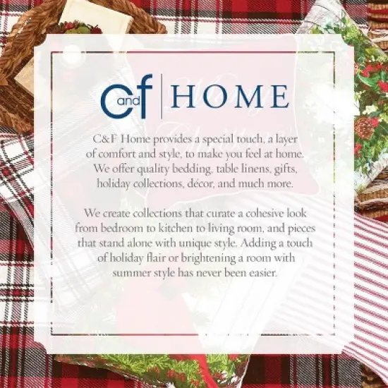 C&F Home Poinsettia Christmas Table Runner 14" x 72" image {5}