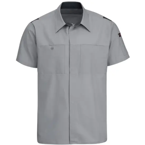Red Kap&reg; Men's Short Sleeve Performance Plus Shop Shirt With Oilblok Technology image {8}