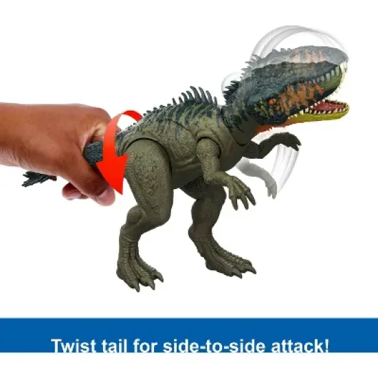 Jurassic World Rebirth Gigantic Thrashers Tyrannotitian&nbsp; Dinosaur Figure Toy, Tail Activated Attack image {3}