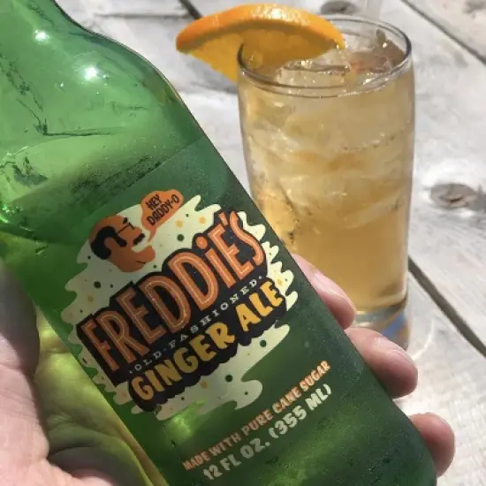 Freddie&rsquo;s Old Fashioned Soda - Ginger Ale 12oz Bottles - 12 Pack - Bright Invigorating Sparkling Flavor image {5}