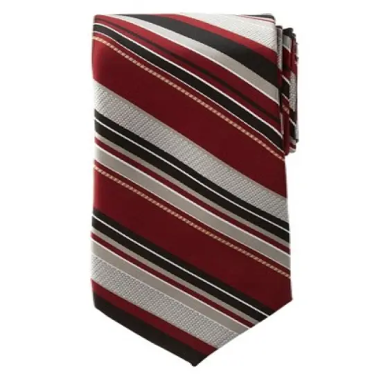 KS Signature by KingSize Men's Big & Tall  Classic Stripe Tie Necktie image {4}