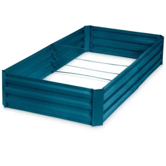 Gardener's Supply Company Metal Raised Garden Bed | Sturdy Corrugated Galvanized Steel Outdoor Planter Box Extra Deep for Rooted Plants Herbs & image {4}