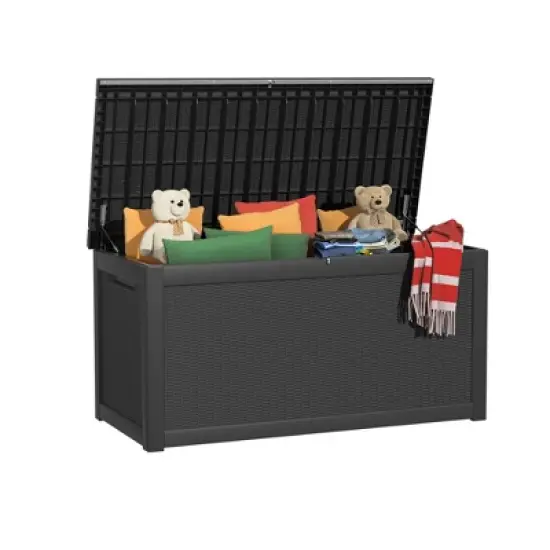 MAYEERTY 260 Gallon Large Capacity Outdoor Deck Box for Patio Furniture Cushions, Pillow with Wheels image {8}