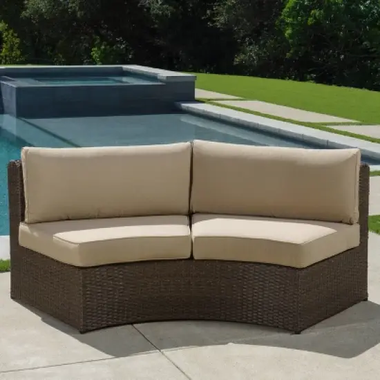 Cyprus Brown 8pc Sectional with Sunbrella - Canopy Home and Garden image {15}