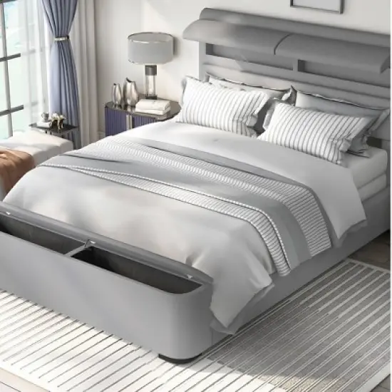 Nirlen Upholstered Bed with Storage - HOMES: Inside + Out image {2}