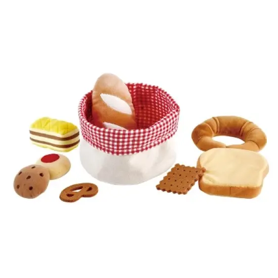 Hape Toddler Felt Fruit & Bread Baskets - Set of 2 image {3}