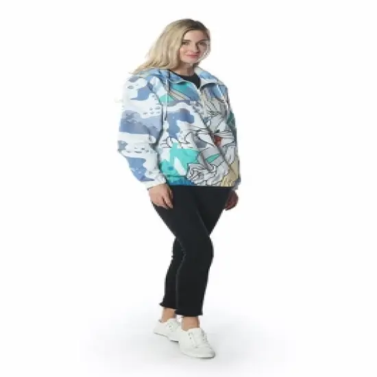 Members Only - Women's Bugs Patchwork Windbreaker Oversized Jacket image {2}