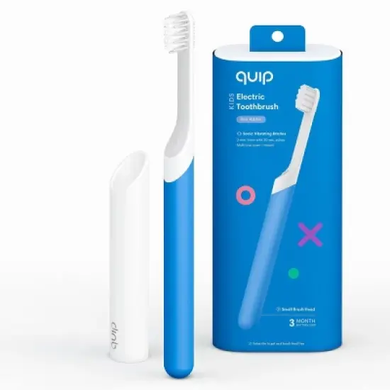 quip Rubber Kids' 2-Minute Timer Electric Toothbrush Starter Kit with Travel Case image {14}